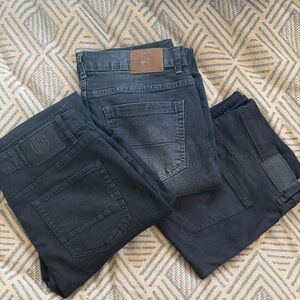 Bundle of 3 Men’s Black Pants